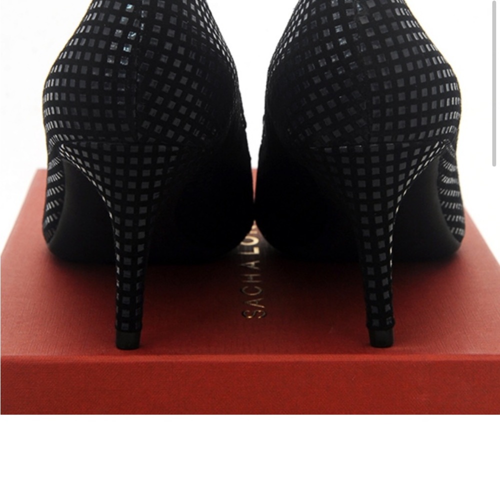 Sacha London Black and Silver Women's Heels